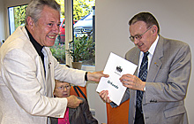 Stifterfest 2012 (Bild: Urkunde f�r Familie Hohnh�user )