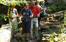 Vogesen 2010 (Bild: Abstieg an den Cascades)